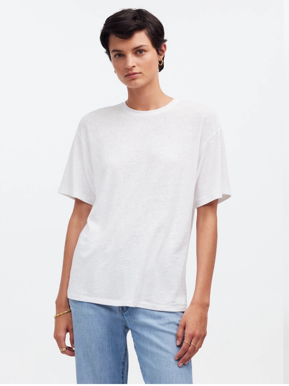 Madewell Top XS Linen White
